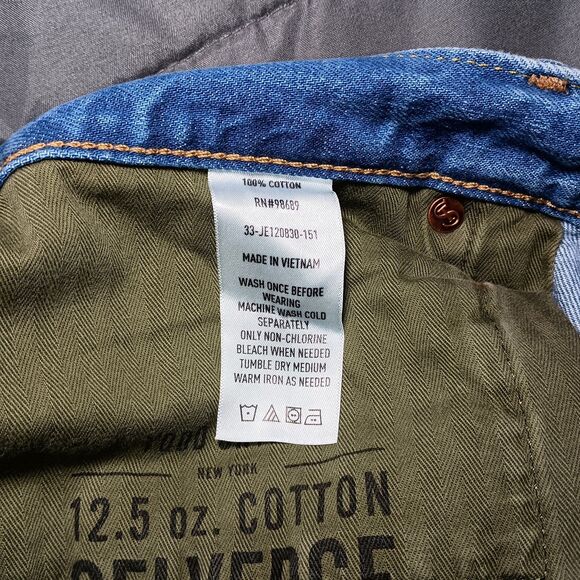 TODD SNYDER Relaxed Fit Selvedge Button Fly Jeans Men’s 35x32 MSR 36x32 NWT - Picture 15 of 16